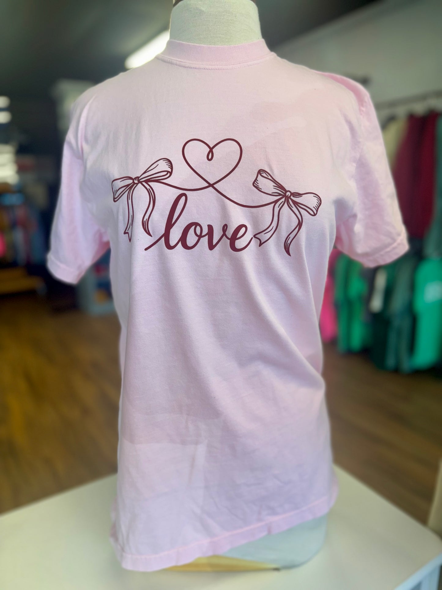 Lovely Valentine Bows Adult Long Sleeve