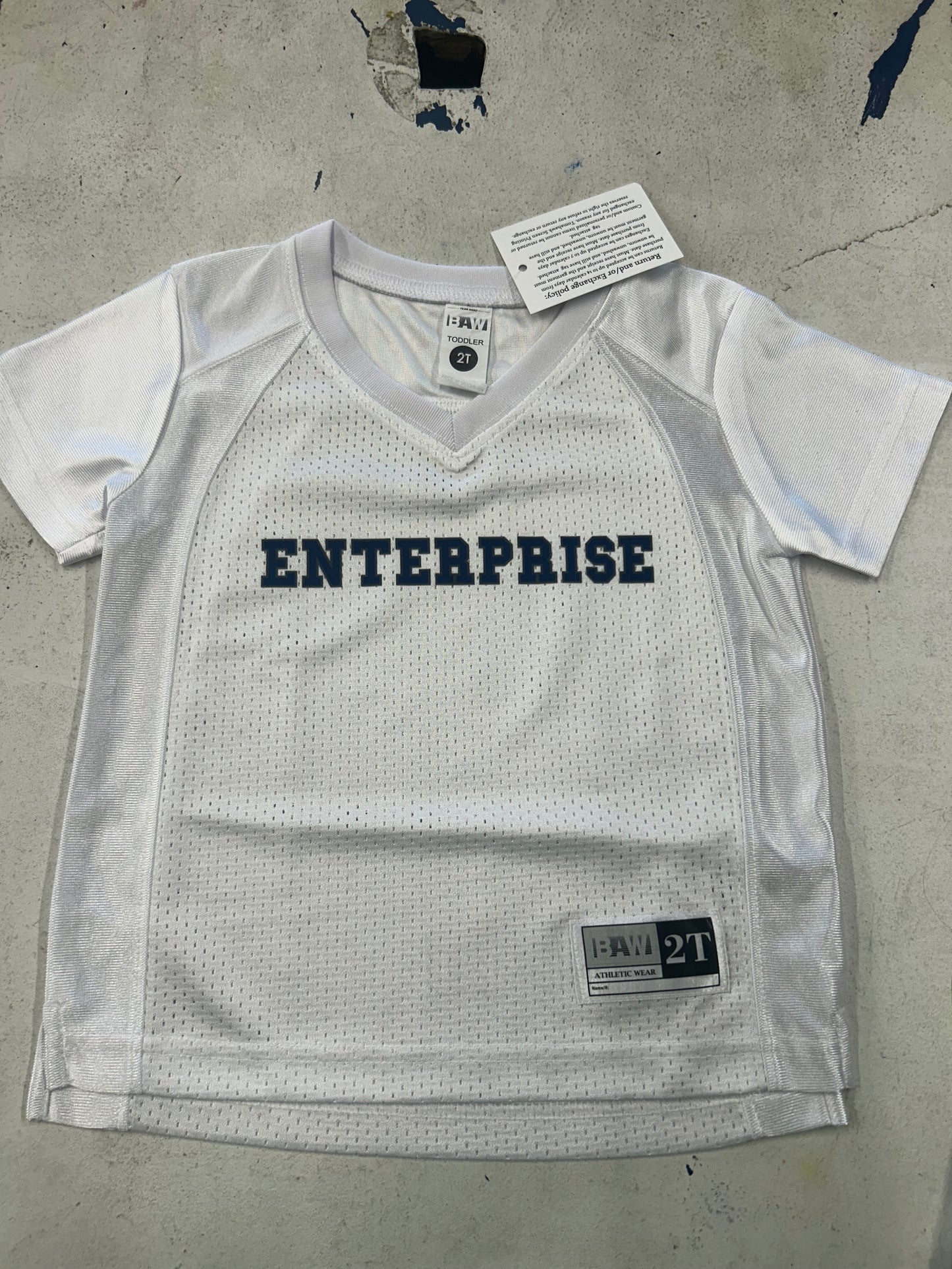 BAW Athletic Wear White Enterprise Jersey