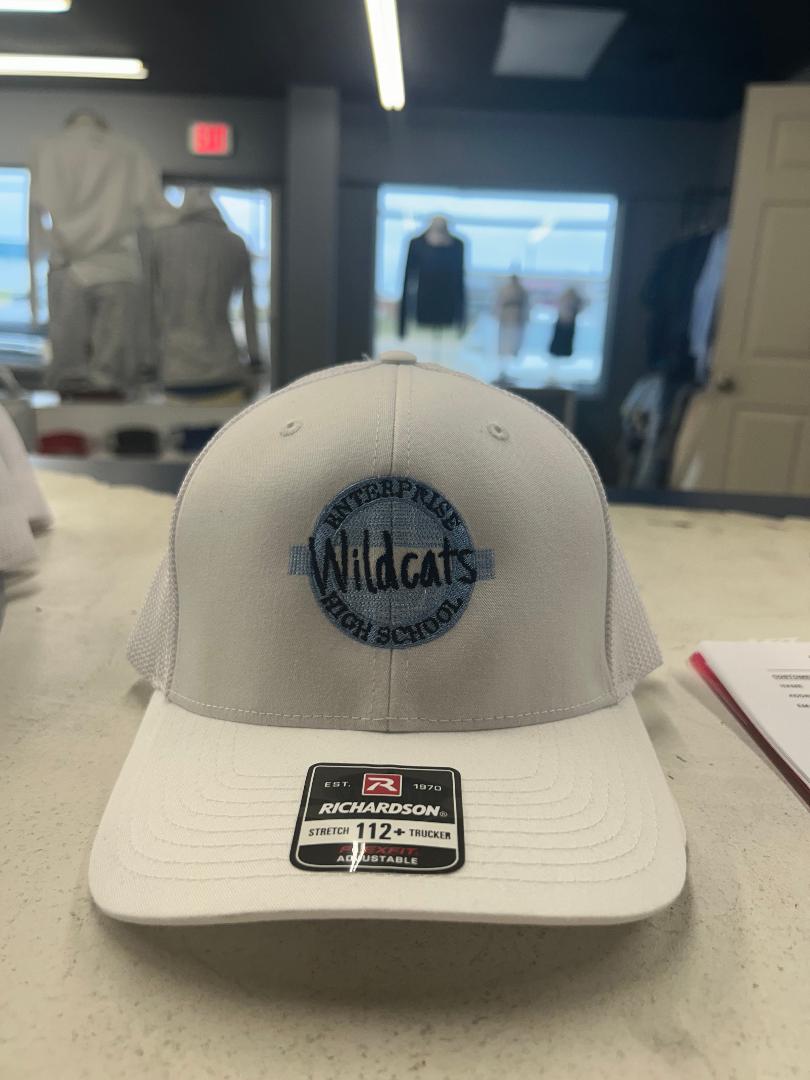 EHS Embroidered White Richardson Adjustable Trucker Hat