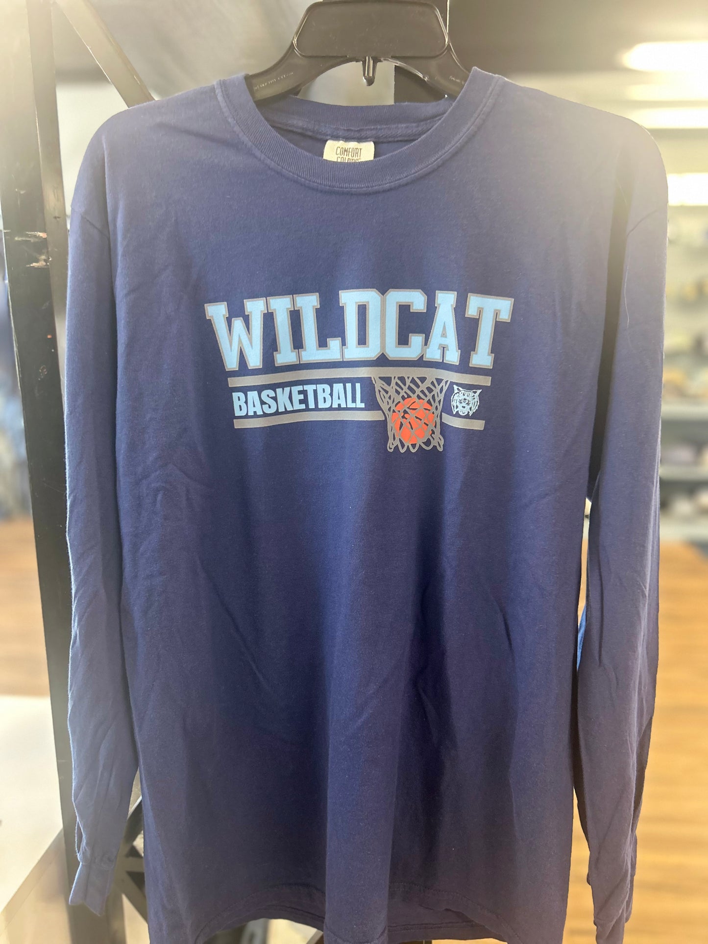 Wildcat Basketball Navy Long Sleeve
