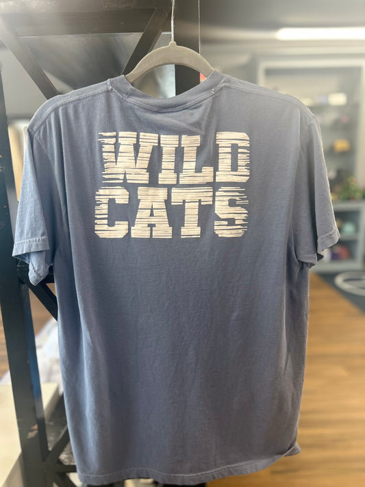 Tomahawk Wild Cats Comfort Colors Washed Denim