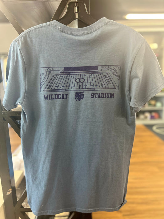 Tomahawk Wildcat Stadium Gildan Indigo Blue