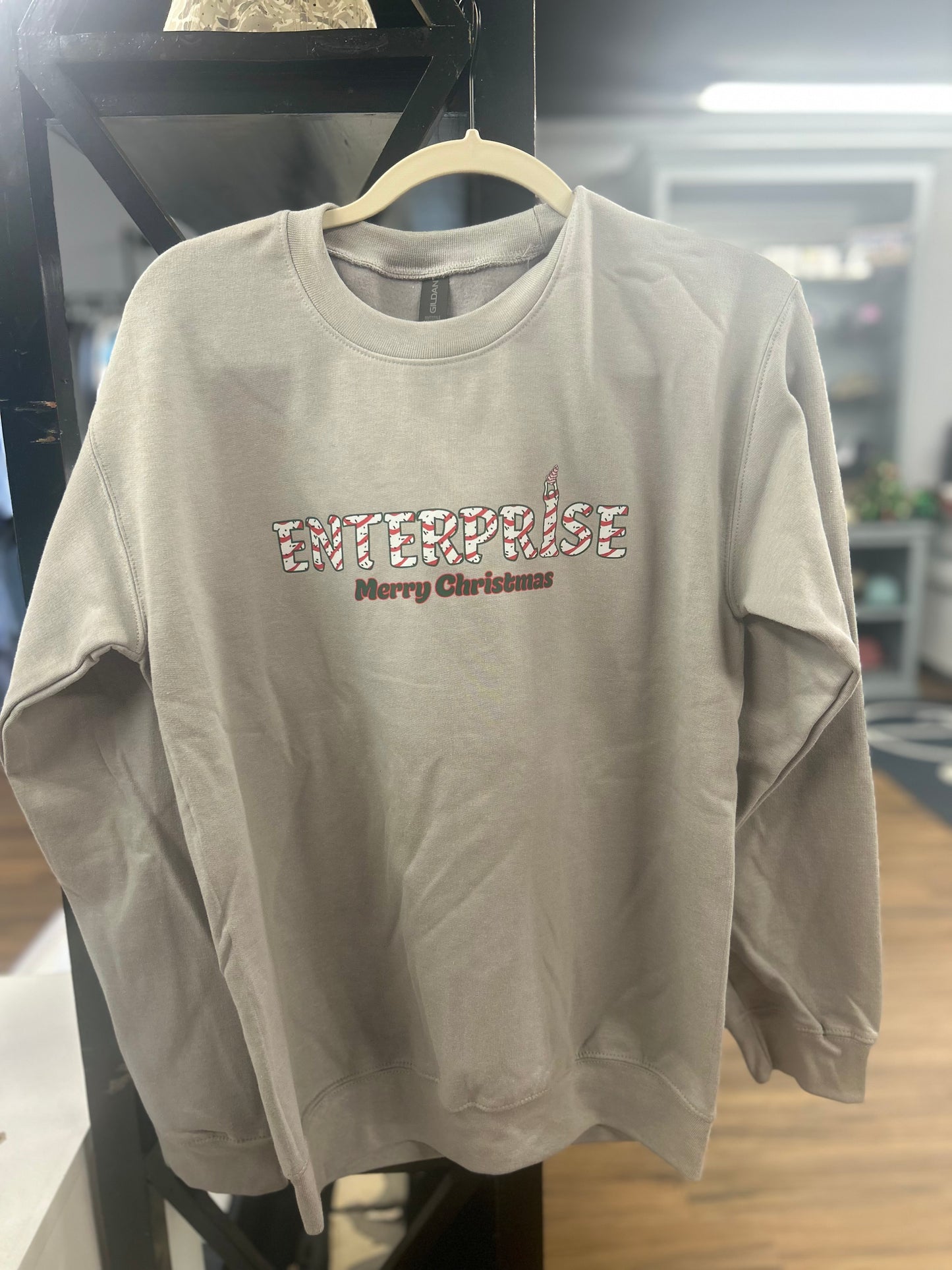 Enterprise Grey Christmas Sweatshirt