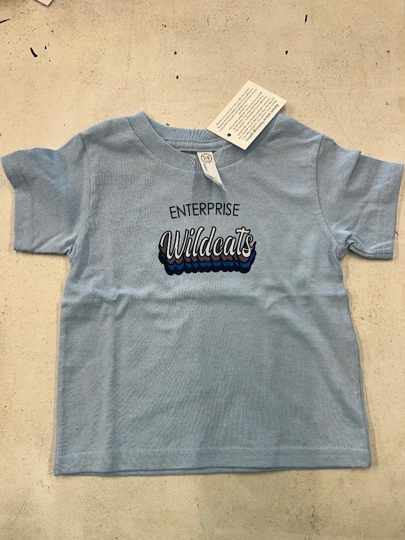 L.A.T Apparel Light Blue Enterprise Wildcats Tee